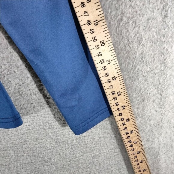 Under Armour Cold Gear Shirt Womens Size M Blue Black Long Sleeve Mock Fitted - Picture 5 of 11